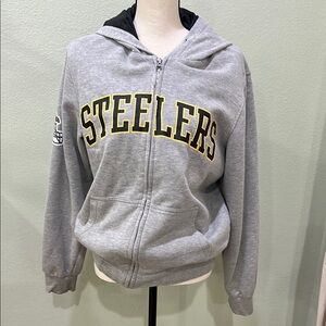 NFL Steelers Gray Hoodie Jacket